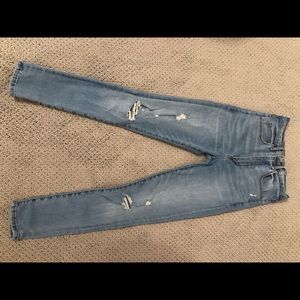Abrocrombie slightly ripped skinny jeans